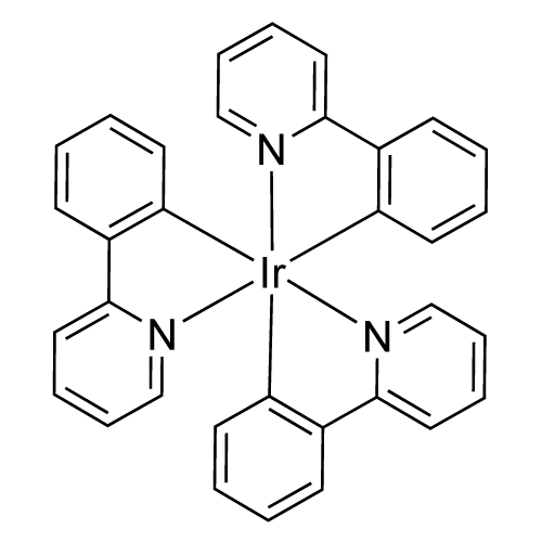 Tris(2-phenylpyridine)iridium structure diagram