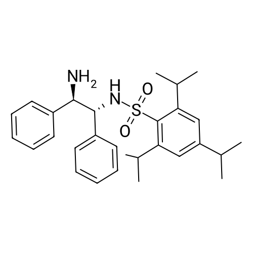 N-((1R,2R)-2-amino-1,2-diphenylethyl)-2,4,6-triisopropylbenzenesulfonamide structure diagram