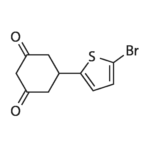 5-(5-Bromothiophen-2-yl)cyclohexane-1,3-dione structure diagram