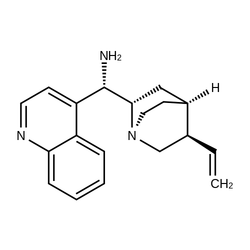 (S)-Quinolin-4-yl((1S,2S,4S,5R)-5-vinylquinuclidin-2-yl)methanamine structure diagram