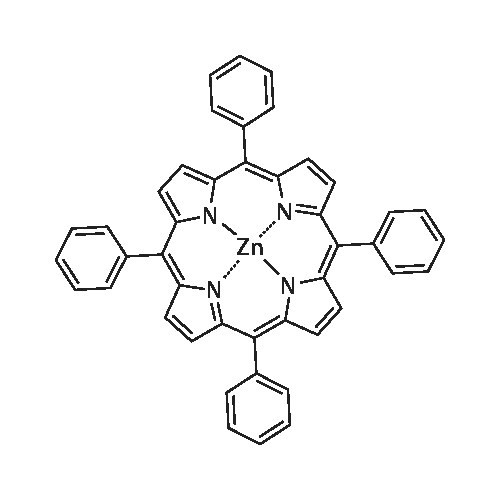 Zinc meso-tetraphenylporphine structure diagram