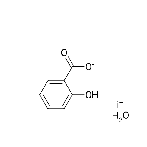 Lithium Salicylate Monohydrate structure diagram