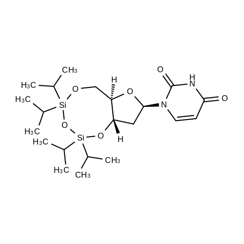 3',5'-TIPS-2'-Deoxyuridine structure diagram