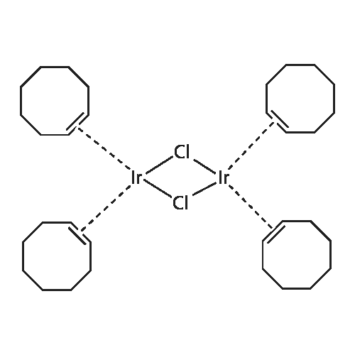 Chlorobis(cyclooctene)iridium(I)dimer structure diagram