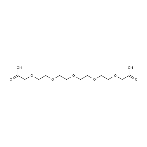 3,6,9,12,15-Pentaoxaheptadecane-1,17-dioic acid structure diagram