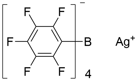 Silver(I) tetrakis(perfluorophenyl)borate structure diagram
