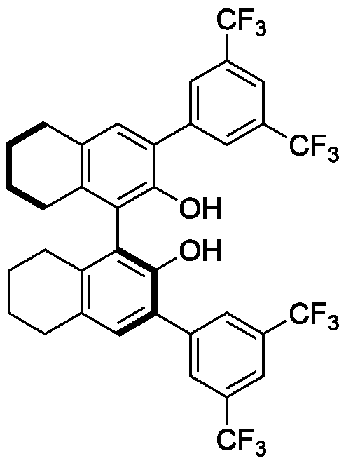 (S)-3,3'-Bis3,5-bis(trifluoromethyl)phenyl)-5,5',6,6',7,7',8,8'-octahydro-1,1'-bi-2,2'-naphthol structure diagram
