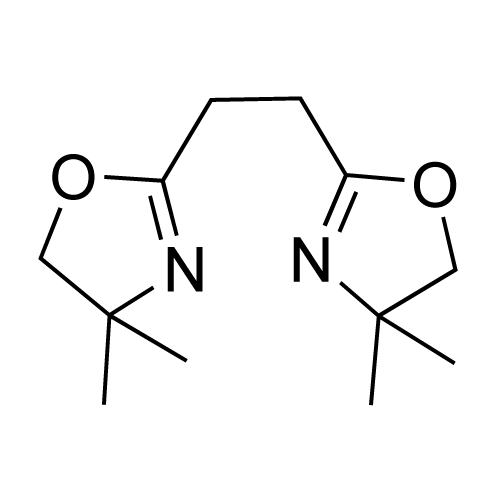 1,2-Bis(4,4-dimethyl-4,5-dihydrooxazol-2-yl)ethane structure diagram