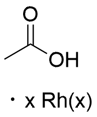 Acetoxyrhodium(1:x) structure diagram