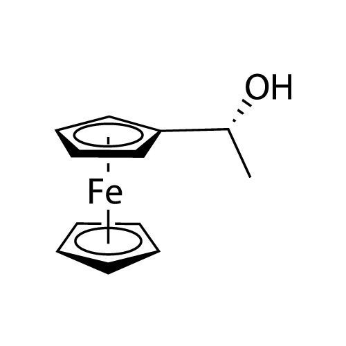 (R)-1-Ferrocenylethanol structure diagram