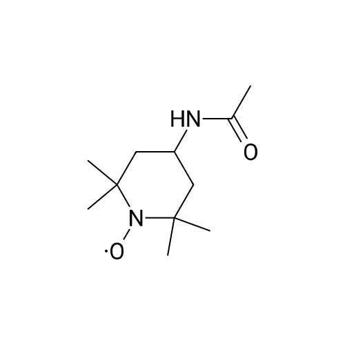 4-Acetamido-2,2,6,6-tetramethylpiperidine 1-oxyl structure diagram