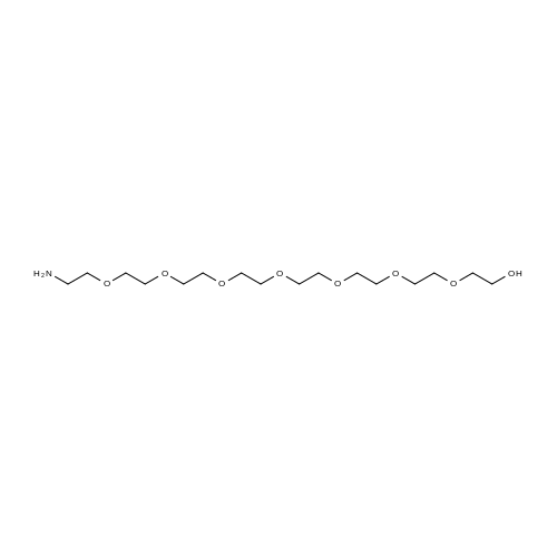 23-Amino-3,6,9,12,15,18,21-heptaoxatricosan-1-ol structure diagram