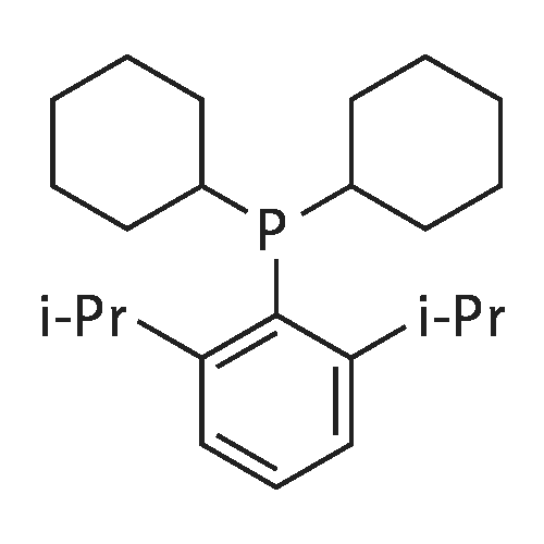 Dicyclohexyl(2,6-diisopropylphenyl)phosphine structure diagram