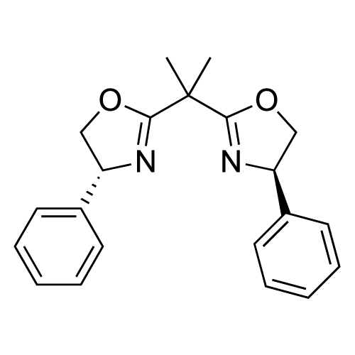 (R,R)-2,2-Isopropylidenebis(4-phenyl-2-oxazoline) structure diagram