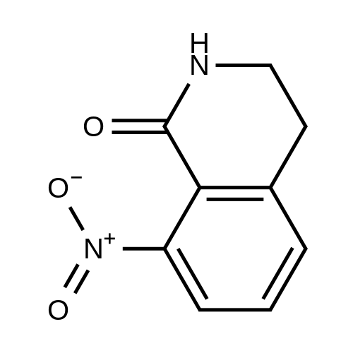 8-Nitro-3,4-dihydroisoquinolin-1(2H)-one structure diagram