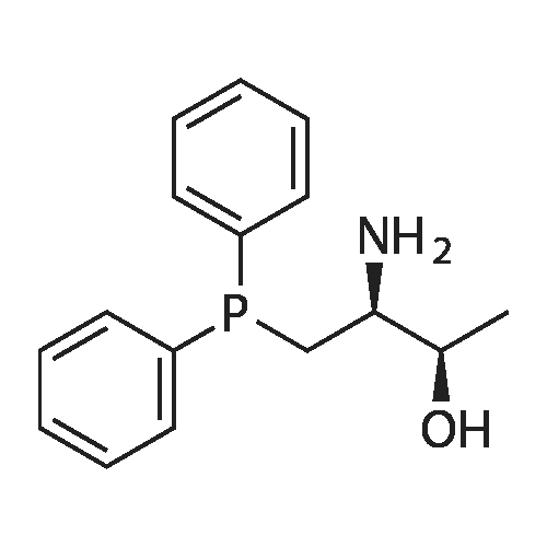 (2R,3S)-3-Amino-4-(diphenylphosphanyl)butan-2-ol structure diagram