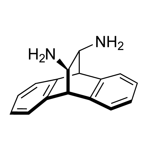 (11S,12S)-9,10-Dihydro-9,10-ethanoanthracene-11,12-diamine structure diagram