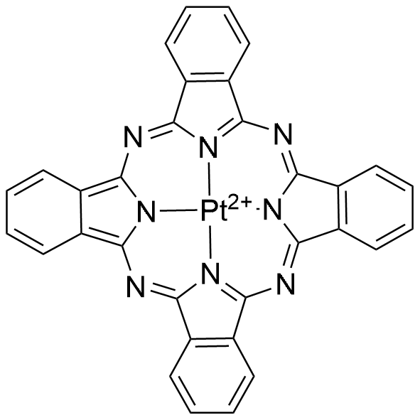 Phthalocyanine platinum structure diagram
