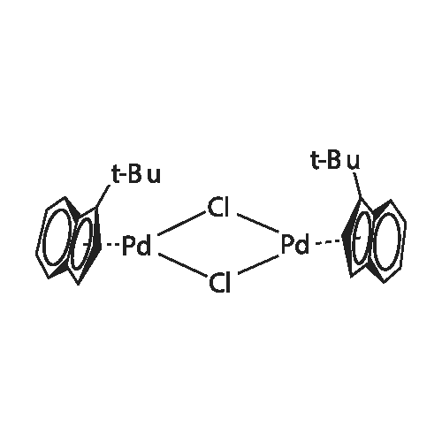 Chloro(1-t-butylindenyl)palladium(II) dimer structure diagram