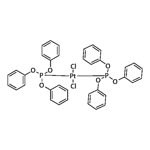 cis-Dichlorobis(triphenylphosphite)platinum(II) structure diagram