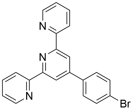 4'-(4-Bromophenyl)-2,2':6',2''-terpyridine structure diagram