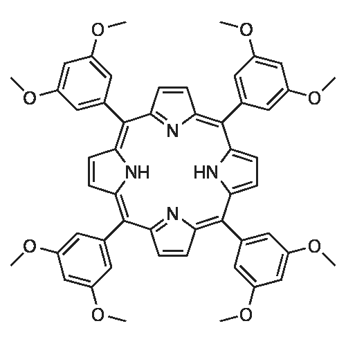 5,10,15,20-Tetrakis(3,5-dimethoxyphenyl ) -21H,23H-porphyrin structure diagram
