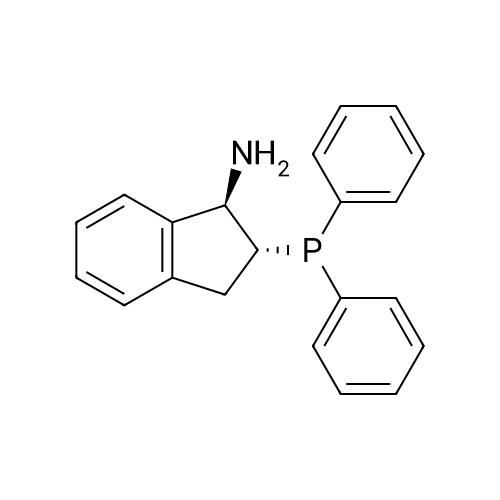 (1R,2R)-2-(Diphenylphosphino)-2,3-dihydro-1H-inden-1-amine structure diagram