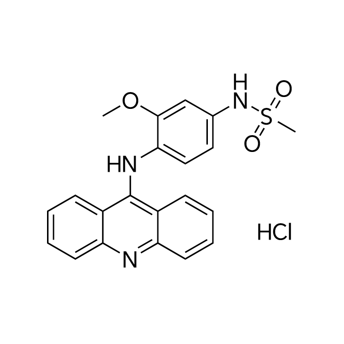 N-(4-(Acridin-9-ylamino)-3-methoxyphenyl)methanesulfonamide hydrochloride structure diagram