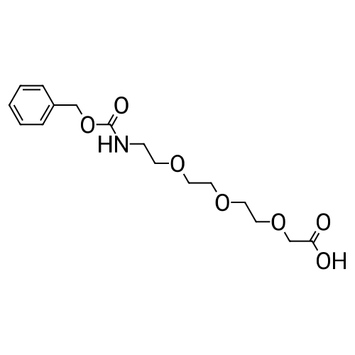 3-Oxo-1-phenyl-2,7,10,13-tetraoxa-4-azapentadecan-15-oic acid structure diagram