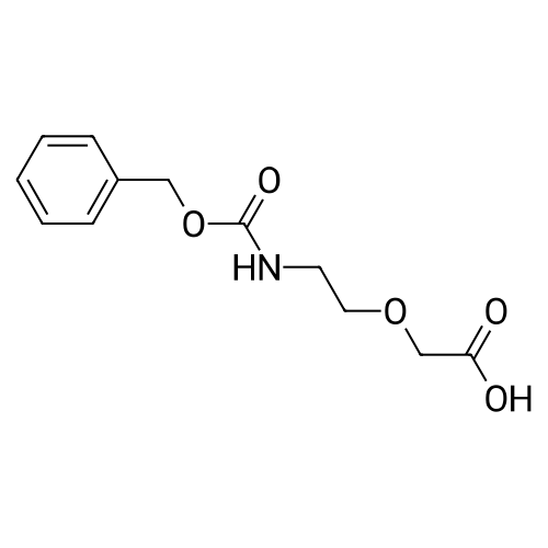 2-(2-(((Benzyloxy)carbonyl)amino)ethoxy)acetic acid structure diagram