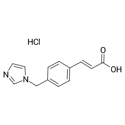 (E)-3-(4-((1H-Imidazol-1-yl)methyl)phenyl)acrylic acid hydrochloride structure diagram