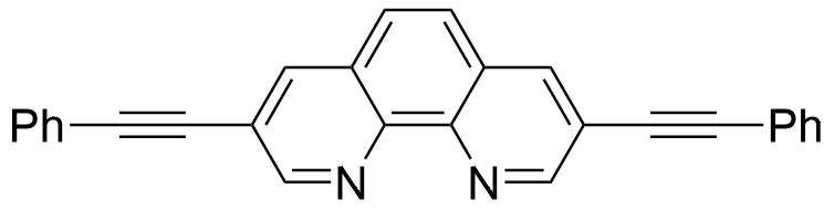 3,8-Bis(phenylethynyl)-1,10-phenanthroline structure diagram