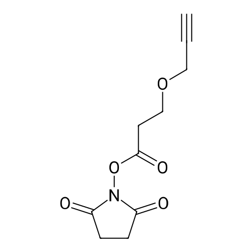 N-Succinimidyl 3-(propargyloxy)propionate structure diagram