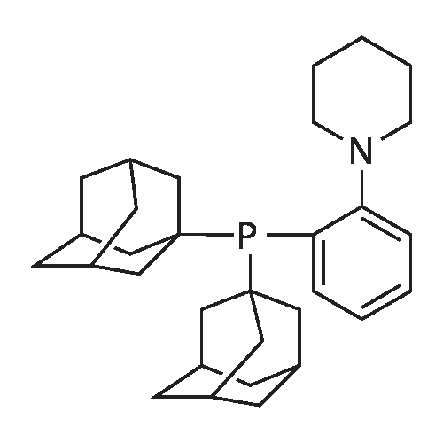 1-(2-(Di(adamantan-1-yl)phosphino)phenyl)piperidine structure diagram