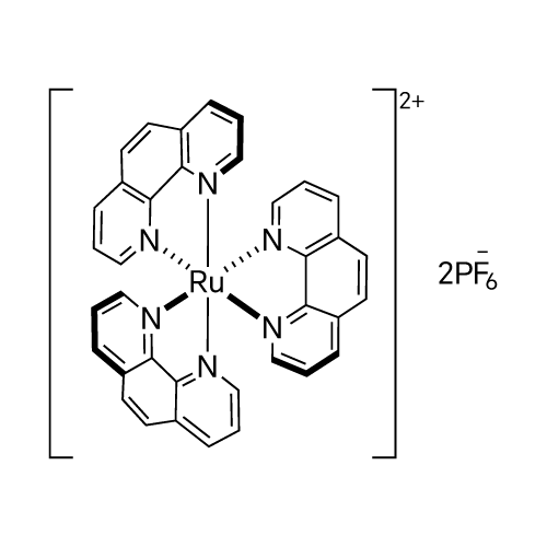 1,10-phenanthroline;ruthenium(2+);dihexafluorophosphate structure diagram