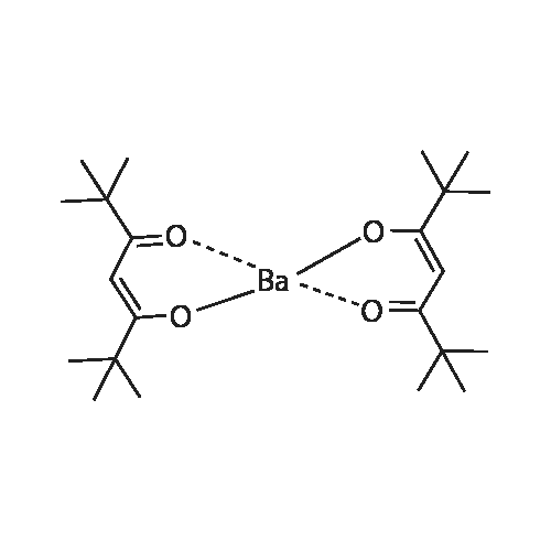 Barium 2,2,6,6-tetramethyl-5-oxohept-3-en-3-olate structure diagram