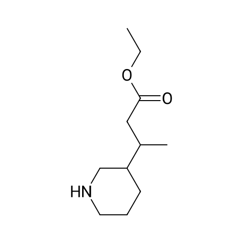Ethyl 3-(piperidin-3-yl)butanoate structure diagram