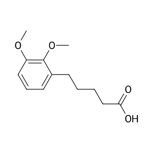 5-(2,3-Dimethoxyphenyl)pentanoic acid structure diagram