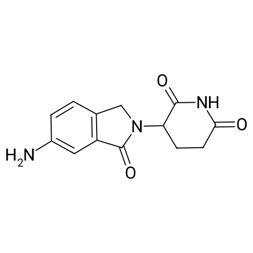 3-(6-Amino-1-oxoisoindolin-2-yl)piperidine-2,6-dione structure diagram