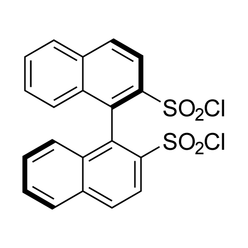 (R)-1,1'-Binaphthyl-2,2'-disulfonyl Dichloride structure diagram