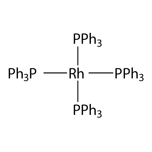 Tetrakis(triphenylphosphine)rhodium structure diagram