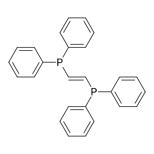 (E)-1,2-Bis(diphenylphosphino)ethene structure diagram