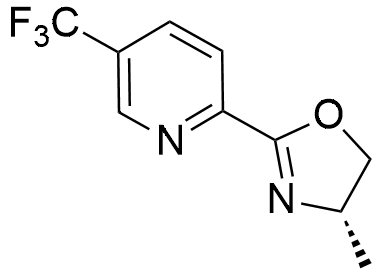 (S)-4-Methyl-2-(5-(trifluoromethyl)pyridin-2-yl)-4,5-dihydrooxazole structure diagram