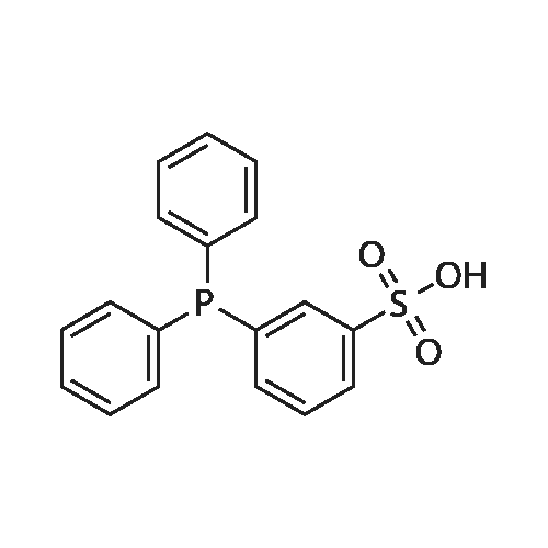 3-(Diphenylphosphino)benzenesulfonic acid structure diagram