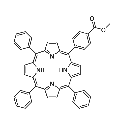 5-(4-Methoxycarbonylphenyl)-10,15,20-triphenylporphyrin structure diagram