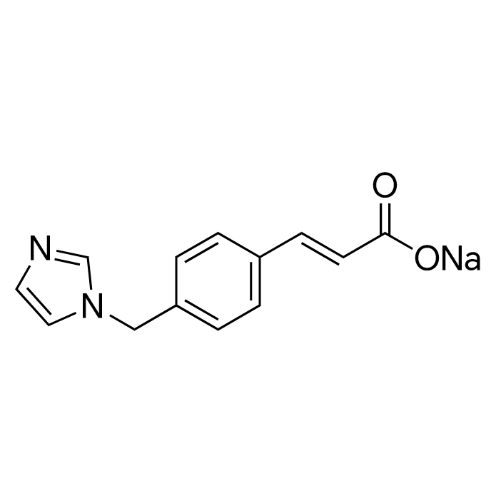 Sodium (E)-3-(4-((1H-imidazol-1-yl)methyl)phenyl)acrylate structure diagram