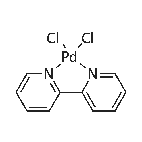 (2,2′-Bipyridine)dichloropalladium(II) structure diagram