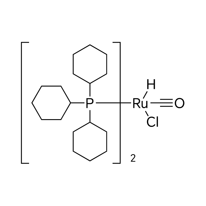 Carbonylchlorohydrobis(tricyclohexylphosphine)ruthenium structure diagram