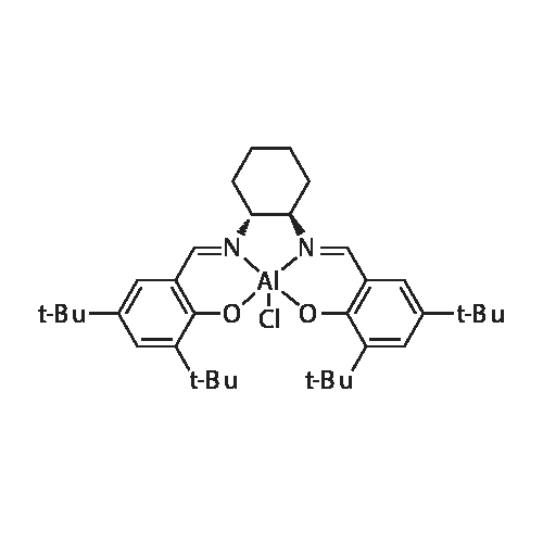 (R,R)-N,N'-Bis(3,5-di-tert-butylsalicylidene)-1,2-cyclohexanediaminoaluminum chloride structure diagram