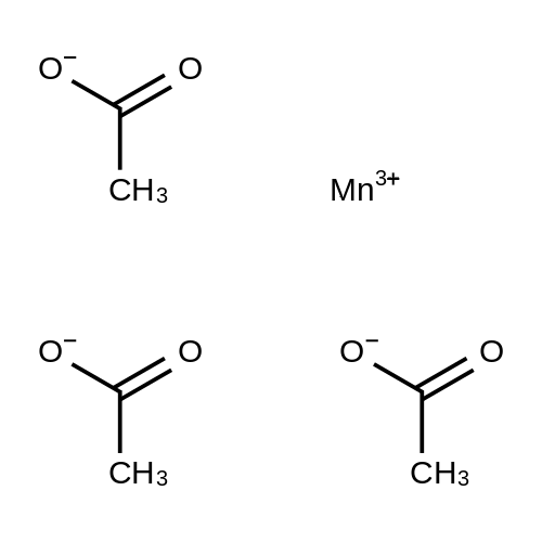 Manganese(III) acetate structure diagram